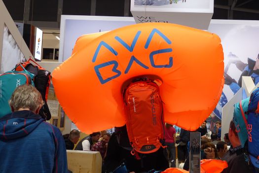 This was weird. Just across the village square from Mammut was AVA BAG, using the same carbon cylinder and plumbing that looked nearly identical. This was weird. Just across the village square from Mammut was AVA BAG, using the same carbon cylinder and plumbing that looked nearly identical.