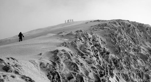 WildsnowEdit (6 of 11) The summit was windy and foggy, but the snow had managed to stick around enough to skin easily to the top, and ski down.