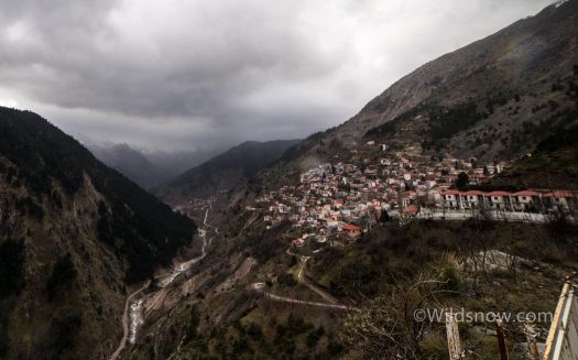 WildsnowEdit (8 of 17) One of the many steep valleys of the Greek mountains. This incredible village is often very near snow.