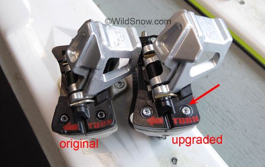 Original Speed Radical to left, upgrade to right can be identified by slightly larger and shiny screws. Original Speed Radical to left, upgrade to right can be identified by slightly larger and shiny screws.