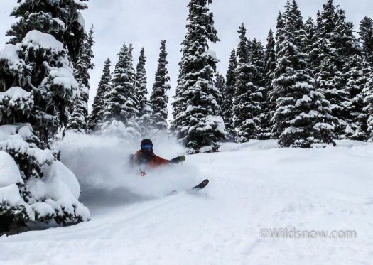 WildsnowEdit (2 of 7) Matt finds deep snow on Saturday. It rained on Friday, so I wasn't expecting much, but the foot of light pow exceeded expectations.
