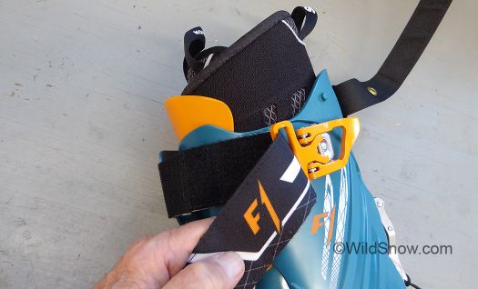 F12 "Fast Buckle" adjust precisely so you can snap closed for the down and open for the up -- without fiddling. F12 "Fast Buckle" adjust precisely so you can snap closed for the down and open for the up -- without fiddling.