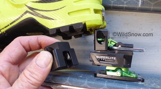 Lifter fits over OEM lift, snugs down with a couple of screws. Lifter fits over OEM lift, snugs down with a couple of screws.