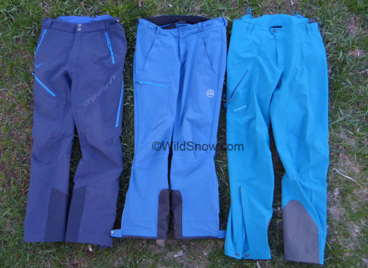 Ski touring pant battle. Ski touring pant battle.