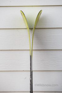 Tour rocker profile on the tip, a great help when it comes to tearing up chunder or floating in deeper snow. Tour rocker profile on the tip, a great help when it comes to tearing up chunder or floating in deeper snow.