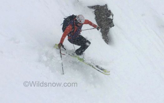 soft day in Rocky Mountain National Park’s Dragontail Couloir, sliding on the ZeroG 85. Probably would’ve been happier on the 95, but good test beta nonetheless. soft day in Rocky Mountain National Park’s Dragontail Couloir, sliding on the ZeroG 85. Probably would’ve been happier on the 95, but good test beta nonetheless.
