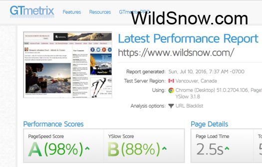 Our latest speed test, excellent scores. Our latest speed test, excellent scores.
