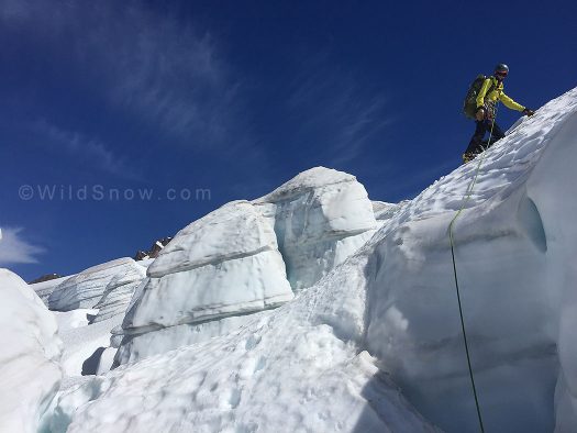 Traveling in the Mammut Zephir Altitude on fun terrain on the Easton glacier on Mount Baker. Photo by Josh Cole. Traveling in the Mammut Zephir Altitude on fun terrain on the Easton glacier on Mount Baker. Photo by Josh Cole.