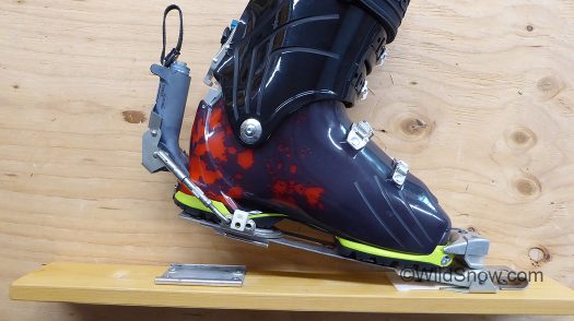 Emery Altitude, late 1970s, included a Look Nevada turntable heel as state-of-art as any ski binding of the time.