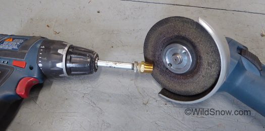 Prepping 3/8 NPT threads for die cutting to 16 mm requires a moderate reduction in diameter. Prepping 3/8 NPT threads for die cutting to 16 mm requires a moderate reduction in diameter.