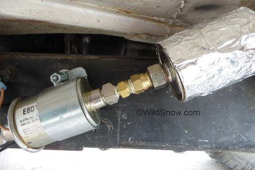Hardline fit up between filter and fuel pump using the 3/8 flare and a step-down to 1/8 NPT. Hardline fitup between filter and fuel pump using the 3/8 flare and a step-down to 1/8 NPT.