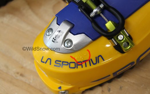 Tongue attachment still includes interesting angle adjustment. Tongue attachment still includes interesting angle adjustment.