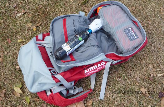 Mammut Light RAS 3.0, 30 Liter, configured with carbon cylinder. Mammut Light Removable Airbag 3.0, 30 Liter, configured with carbon cylinder.