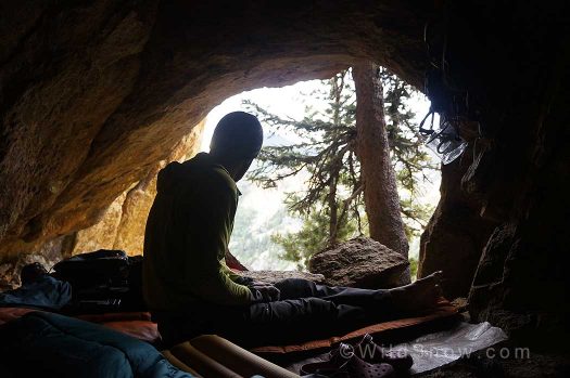 Waking up in a cave in the North Cascades, the ExPED Synmat Hyperlite and the Synmat 7 keeping things comfortable.
