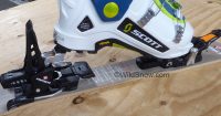 Tecton in touring mode, heel lift deployed.