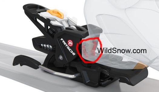 Secret sauce of the Power Cup are two vertical rails that integrate with the standard heel tech fitting. Secret sauce of the Power Cup are two vertical rails that integrate with the standard heel tech fitting.
