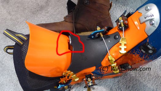 Two piece tongue is not an entirely new concept, difference is Sportiva makes the tongue lock together in downhill mode. Two piece tongue is not an entirely new concept, difference is Sportiva makes the tongue lock together in downhill mode.