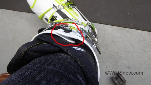 I had to really yard on the buckles to close up around my leg. In real life, I'd have to do some boot fitting mods to fill up the volume. I had to really yard on the buckles to close up around my leg. In real life, I'd have to do some boot fitting mods to fill up the volume.