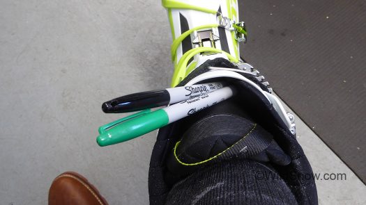 The nicely made liner is the correct height in relation to shell, but didn't fill up the cuff for my skinny legs without excessive buckling. The nicely made liner is the correct height in relation to shell, but didn't fill up the cuff for my skinny legs without excessive buckling.