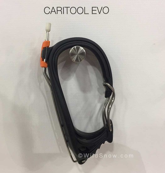 Have a harness that doesn’t have ice-clipper compatible sleeves? Petzl releases the “Caritool Evo”, which can attach to any harness to allow the ease of carrying ice-screws.
