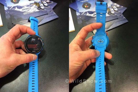 The Spartan Ultra Wrist HR has a heart rate sensor on the underside of the watch. These devices are truly amazing with what they can do. We look forward to covering more of them on WildSnow. The Spartan Ultra Wrist HR has a heart rate sensor on the underside of the watch. These devices are truly amazing with what they can do. We look forward to covering more of them on WildSnow.