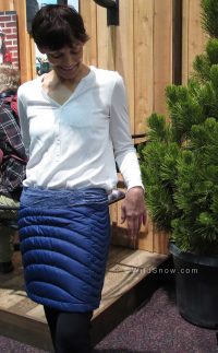 Mrs. WildSnow rockin' her runway model pose to show off the Plaza skirt. Mrs. WildSnow rockin' her runway model pose to show off the Plaza skirt.