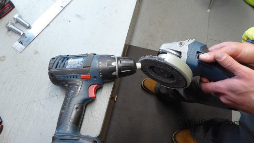 Nylon spacers, a drill, and a grinder go a long way.