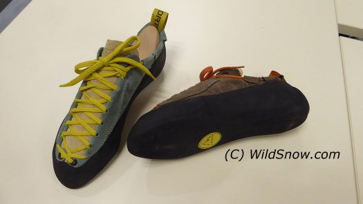 Circling back to La Sportiva bread and butter, beautiful climbing footwear. Circling back to La Sportiva bread and butter, beautiful climbing footwear.