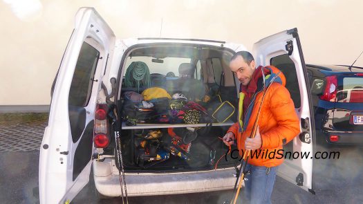 Sandro is a local boy and mountain guide, as well as the keeper of what is known as a 'van' but is more of a gear closet. Sandro is a local boy and mountain guide, as well as the keeper of what is known as a 'van' but is more of a gear closet.
