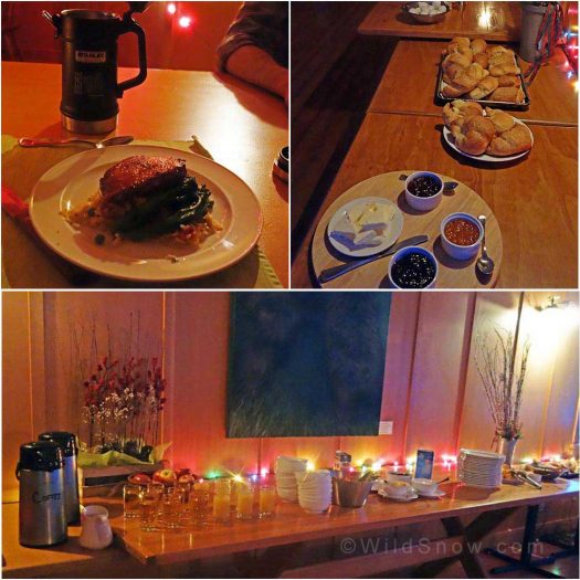Dinner and breakfast