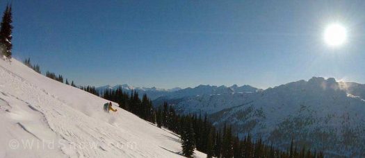 Looking towards the Whistler valley from Hidden Peak - view looks SE