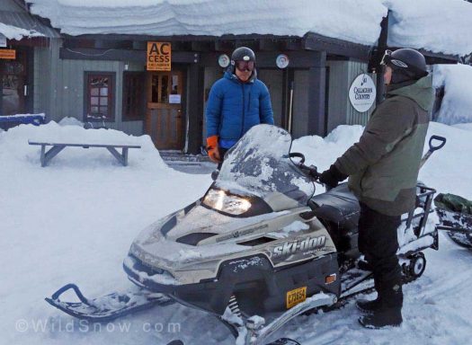 We took the snow donkey shuttle option