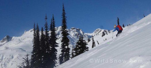 Some good snow in the alpine in the Hidden Peak area
