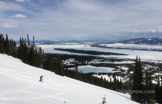 Nice views on the way down. Just don't look too close at the skier.