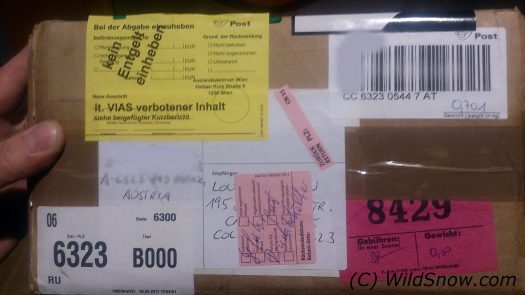 Experiments in carbon airbag cylinder shipping, continuation. This attempt at simply mailing Experiments in carbon airbag cylinder shipping, continuation. This attempt at simply mailing