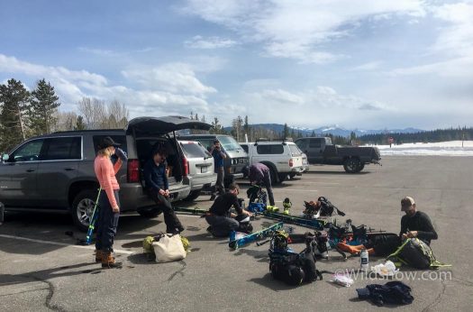 Hanging out in the sun. Best part of the ski day right here.