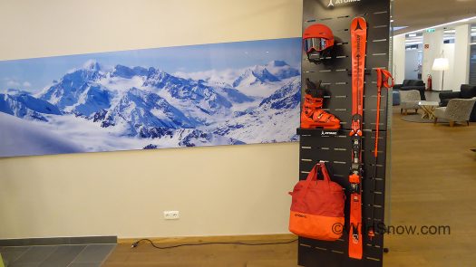 When you walk in the door of Atomic HQ you are in the land of Red, on the alpine side anyway. When you walk in the door of Atomic HQ you are in the land of Redster, on the alpine side anyway.