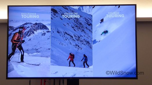 Atomic divides up their ski touring lineup. Atomic divides up their ski touring lineup.