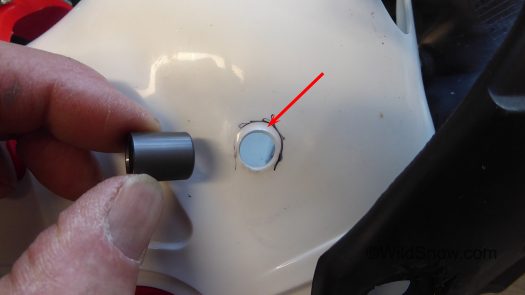 Smaller hole will be 'egged" then cleaned up so the bushing ends up offset from original pivot center. Smaller hole will be 'egged" then cleaned up so the bushing ends up offset from original pivot center.
