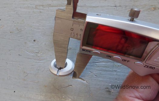 Regular cant rivets such as this one from Scarpa move your cuff up and down by about 2 mm, or in this case 1.83 mm to be exact. Regular cant rivets such as this one from Scarpa move your cuff up and down by about 2 mm, or in this case 1.83 mm to be exact.