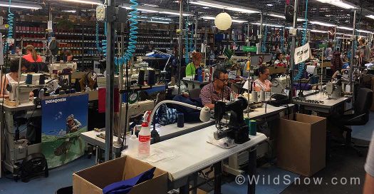 Here it is, Patagonia’s largest repair facility. These folks work diligently to extend the life of your gear.