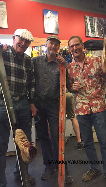 Left to right, Jim Ward, Lou, Bob Wade at Ute Mountaineer 40th anniversary party. Left to right, Jim Ward, Lou, Bob Wade at Ute Mountaineer 40th anniversary party.