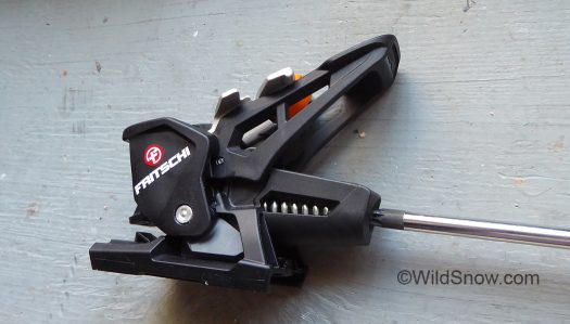 First step, whether binding is on ski or off, back off your vertical release tension so it's easy to manipulate the binding cocking lever. First step, whether binding is on ski or off, back off your vertical release tension so it's easy to manipulate the binding cocking lever.
