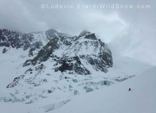 The landscape made us feel very small. That skier is actually 6’11. Just kidding. Photo by Ludovic Erard. The landscape made us feel very small. That skier is actually 6’11. Just kidding. Photo by Ludovic Erard.