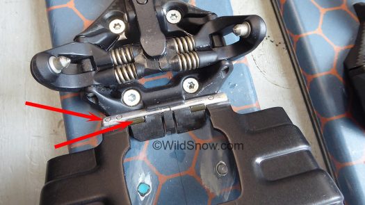 While mounting, take care that the crampon 'hook' is located properly. More, some crampons might have rivets that protrude just enough. While mounting, take care that the crampon 'hook' is located properly. More, some crampons might have rivets that protrude just enough.