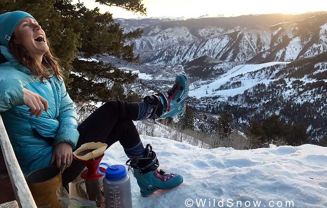 Ski Touring with Happy feet.