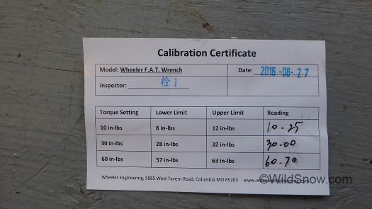 FAT comes with a surprisingly individualized calibration certificate. FAT comes with a surprisingly individualized calibration certificate.