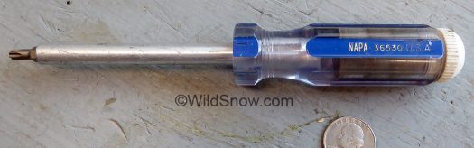 NAPA 36530 1/4 insert bit holder screwdriver is basic, lightweight for the tool belt.