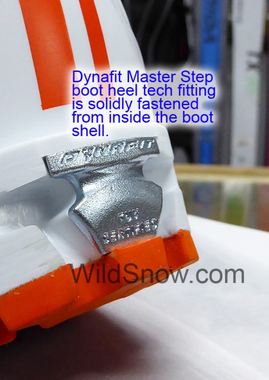 Master Step is definitely an improvement over earlier ski touring boot heel tech fittings.