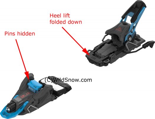 Shift in downhill mode, ready for boot entry. Shift in downhill mode, ready for boot entry.